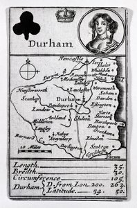Reine de Trèfle et carte de Durham, vers 1675 - English School